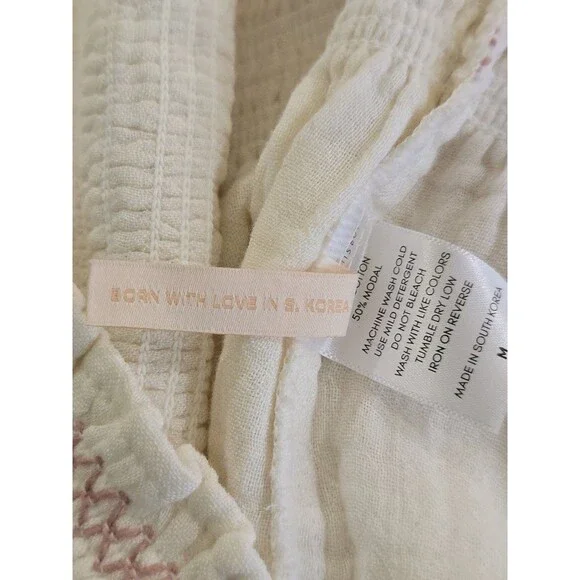 Nothing Fits But Yumi Dress Womens Size Medium Cream Puff Sleeve Mommy & Me - Picture 13 of 15